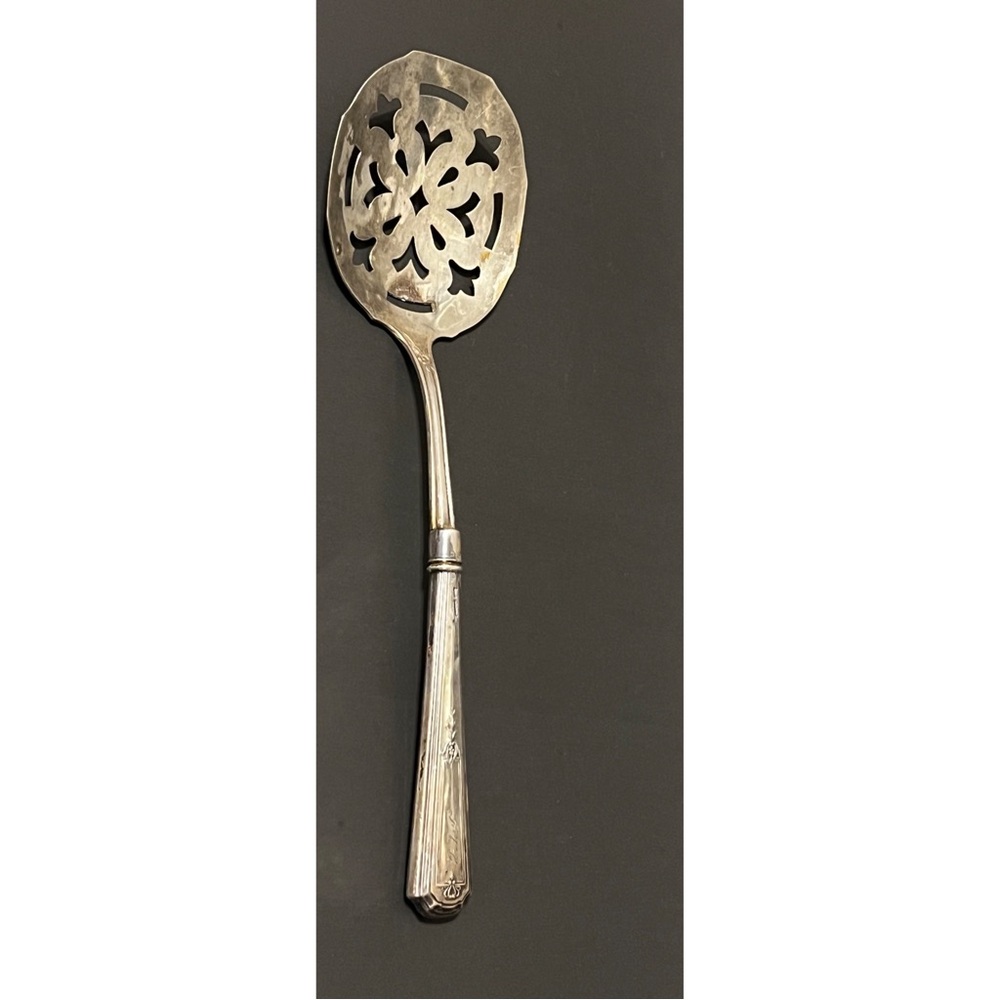 Vintage Sterling Stamped Slotted Spoon